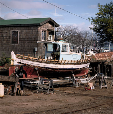 earliest photo of boat lettering shop